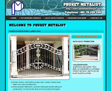 Design and install house gate in Phuket, Thailand.